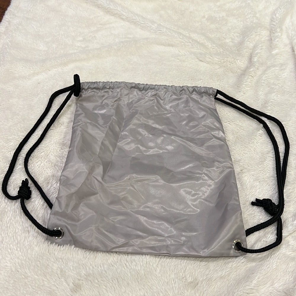 Hunter Boots Gray Drawstring Bag Backpack - image 5